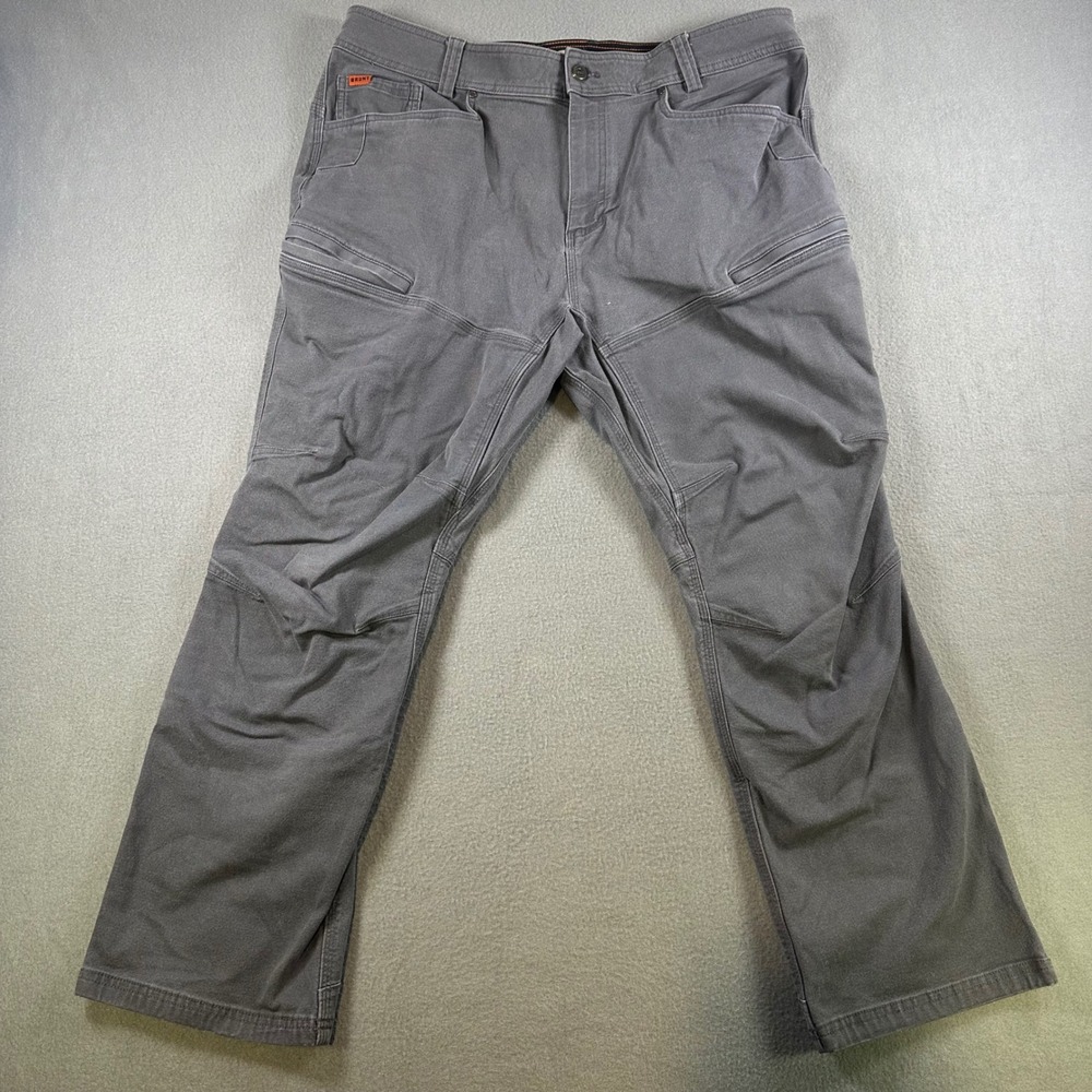 Brunt Workwear Torra Pants Mens 38x30 Charcoal Grey Utility Cargo Work Trousers